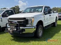 2017 Ford F250 4WD Pickup, s/n 1FT7X2B67HEE48533: Ext. Cab 4-door, 6.2L Gas Eng., Auto, Tool Box, Warn Winch, Odometer Shows 182K mi. (Utility Owned)
