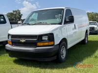 2017 Chevy Express Van, s/n 1GCWGAFF8H1303766: 3-door, V8 4.8L Gas Eng., A/C, 245/75R16 Tires, Odometer Shows 119K mi.