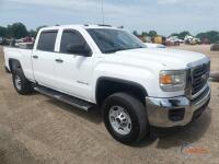 2016 GMC Sierra 2500HD 4WD Pickup, s/n 1GT12REG8GR196009: Crew Cab, Gas Eng., Auto, Tool Box, Fuel Tank, Odometer Shows 214K mi.