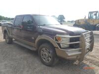 2011 Ford F250 4WD Pickup, s/n 1FT7W2BTXBEC45846: King Ranch, 4-door, Diesel Eng., Odometer Shows 244K mi.