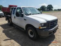 2004 Ford F250 Pickup, s/n 1FTNX20L64EC64954: 2wd, Ext, Cab, 5.4L Gas Eng., Auto, CM Truck Flatbed, Odometer Shows 151K mi. (Utility Owned)