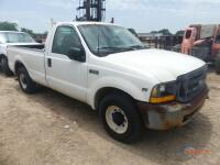 1999 Ford F250 Pickup, s/n 1FTNF20L1XED31998: 2wd, Reg. Cab, 5.4L Gas Eng., Auto, Tommy Lift, Odometer Shows 147K mi. (Utility Owned)