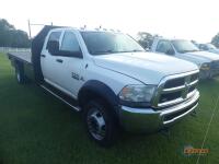 2017 Dodge Ram 5500HD Flatbed Truck, s/n 3C7WRMFL7HG520683: Crew Cab, Cummins Diesel Eng., Auto, 12' Flatbed, Dually, Odometer Shows 125K mi.