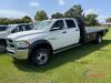 2017 Dodge Ram 5500HD Flatbed Truck, s/n 3C7WRMFL7HG520683: Crew Cab, Cummins Diesel Eng., Auto, 12' Flatbed, Dually, Odometer Shows 125K mi. - 13