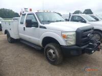 2016 Ford F350 4WD Truck, s/n 1F08X3H63GEA58895: Ext. Cab, 6.2L Gas Eng., Auto, Utlity Bed, Tommy Lift, Warn Winch, Odometer Shows 233K mi. (Utility Owned)