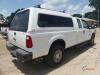 2015 Ford F350 4WD Truck, s/n 1FT8X38TSFEA76301: Ext. Cab, 6.7L Diesel Eng., Auto, Camper Shell, Odometer Shows 157K mi. (Utility Owned) - 2