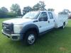 2011 Ford F550 4WD Truck, s/n 1FD0W5HT0BEA38064: Crew Cab, Diesel, Deleted, P/S, A/C, 19.5 Tires, Warner Service Body, Odometer Shows 146K mi. - 12