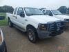 2006 Ford F350 4WD Truck, s/n 1FTWX31P76EC23876: Ext. Cab, Diesel Eng., Auto, Tommy Lift, Odometer Shows 115K mi. (Utility Owned)