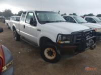 2004 Ford F350 4WD Truck, s/n 3FTSX31L64MA12770: Ext. Cab, Triton 5.4L Gas Eng., Floor Shift Auto, Winch, Odometer Shows 196K mi. (Utility Owned)