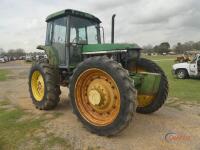 John Deere 7510 MFWD Tractor, s/n RW7510H059972: High Crop, Encl. Cab, Engine Runs, Mixing Water In Oil