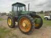 John Deere 7510 MFWD Tractor, s/n RW7510H059972: High Crop, Encl. Cab, Engine Runs, Mixing Water In Oil