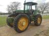 John Deere 7510 MFWD Tractor, s/n RW7510H059972: High Crop, Encl. Cab, Engine Runs, Mixing Water In Oil - 14