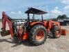 Kubota M8540D MFWD Tractor, s/n 50455: Rollbar Canopy, 8-sp. Shuttle Shift, Front Loader, Woods BH90X Backhoe Attachment w/ 12" & 24" Bkts., 3PH, 540 PTO, 2 Hyd Remotes, Meter Shows 2029 hrs - 2