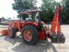 Kubota M8540D MFWD Tractor, s/n 50455: Rollbar Canopy, 8-sp. Shuttle Shift, Front Loader, Woods BH90X Backhoe Attachment w/ 12" & 24" Bkts., 3PH, 540 PTO, 2 Hyd Remotes, Meter Shows 2029 hrs - 3