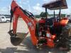 Kubota M8540D MFWD Tractor, s/n 50455: Rollbar Canopy, 8-sp. Shuttle Shift, Front Loader, Woods BH90X Backhoe Attachment w/ 12" & 24" Bkts., 3PH, 540 PTO, 2 Hyd Remotes, Meter Shows 2029 hrs - 4