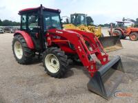 Branson 7845 MFWD Tractor, s/n FA3H00022: C/A, Heat, 16-sp. Shuttle Shift, Branson BL45 Front Loader w/ Bkt., 3PH, 540 PTO, 3 Hyd Remotes, Drawbar, Meter Shows 775 hrs