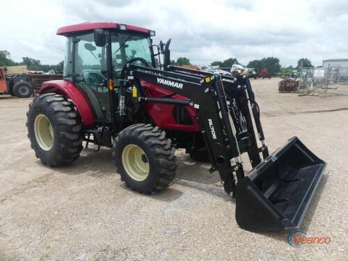 2025 Yanmar SM475 MFWD Tractor, s/n R755SC00252: C/A, Yanmar RL705 Loader w/ GP Bkt., 3PH, PTO, Flotation Tires, Meter Shows 26 hrs