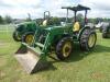John Deere 5205 MFWD Tractor, s/n LV5205C522443: Canopy, JD 521 Loader w/ Bkt., 3PH, PTO, Meter Shows 3400 hrs - 16