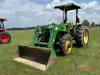 John Deere 5205 MFWD Tractor, s/n LV5205C522443: Canopy, JD 521 Loader w/ Bkt., 3PH, PTO, Meter Shows 3400 hrs - 17