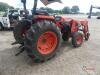 Kubota MX5000F Tractor, s/n 11362: 2wd, Bush Hog M300 Loader, 3PH, PTO, Drawbar, Runs but has Damage from Fallen Tree, Meter Shows 346 hrs - 2