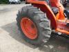 Kubota MX5000F Tractor, s/n 11362: 2wd, Bush Hog M300 Loader, 3PH, PTO, Drawbar, Runs but has Damage from Fallen Tree, Meter Shows 346 hrs - 9