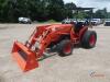 Kubota MX5200D MFWD Tractor, s/n 61414: Rollbar Canopy, Kubota LA1065 Loader w/ Bkt., Hydrostatic, Lift Arms, PTO, Drawbar, Turf Tires, Meter Shows 118 hrs - 17
