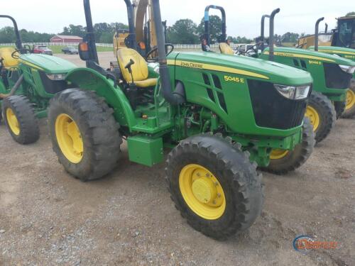 John Deere 5045E MFWD Tractor, s/n 1PY5045EAMM116117: Rollbar, 3PH, PTO, Drawbar, Hyd Remote, Loader Ready, Meter Shows 2792 hrs