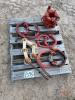 (3) Ridgid Pipe Cutters and (1) Ridgid Pipe Threader