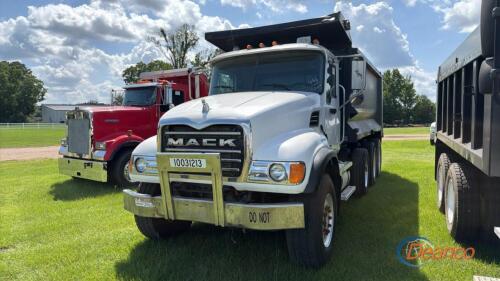 2004 Mack CV713 Tri-axle Dump Truck, s/n 1M2AG11C44M013309: Mack Eng., 8LL, Hard Ox 16' Dump