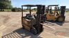 Yale 357A forklift, s/n 5021352-03 Gas Eng, Needs alternator Belt, Meter shows 3482 hrs - 3