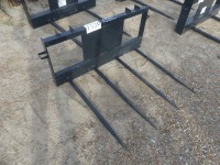 Bale Spear for Skid Steer: Quad Tines