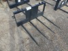 Bale Spear for Skid Steer: Quad Tines