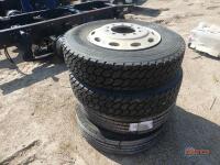(4) 285/75R24.5 Tires w/ Rims