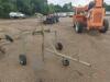 Amadas Rain Reel Traveling Irrigation System, s/n 370810: Model M7A, w/ Gear Box, Gun Cart, 5" Hose, Trailer-mounted - 7