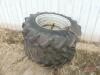 Set of 18.4-34 Dual Tires w/ Ford Rims