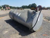 1000-gallon Fuel Tank: Fuel Rite 20 GPM Pump w/ Hose & Nozzle, Dented