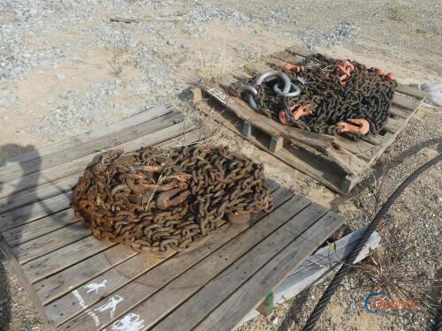 (2) Pallets of Chains w/ Hooks