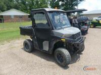 2022 Polaris ProXD 4WD Utility Vehicle, s/n 3NSM2G57XNE311572 (No Title - $50 Trauma Care Fee Applies): Canvas Doors, Windshield, Manual Dump, No Reverse, 11531 mi., 1121 hrs
