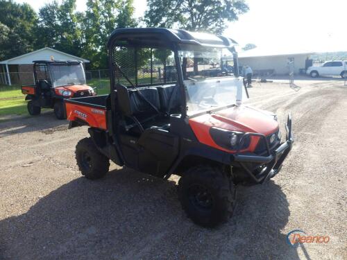 2019 Kubota RTV-XG850G 4WD Utility Vehicle, s/n A5KH1PGNCJG010814 (No Title - $50 Trauma Care Fee Applies): Gas Eng., Manual Dump, 3295 mi., 476 hrs