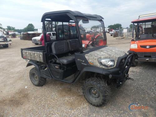 2024 Kubota RTV-X 4WD Utility Vehicle, s/n A5KP1HDBHPG011527 (No Title - $50 Trauma Care Fee Applies): Camo, Diesel Eng., Winch, Hyd. Dump Bed, 507 mi., 70 hrs