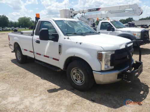 2019 Ford F250 Pickup, s/n 1FTBF2A62KED22666: 2wd, Reg. Cab, 6.2L Gas Eng., Auto, 161K mi. (Utility Owned)