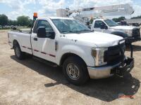 2019 Ford F250 Pickup, s/n 1FTBF2A62KED22666: 2wd, Reg. Cab, 6.2L Gas Eng., Auto, 161K mi. (Utility Owned)