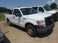 2014 Ford F150 Pickup, s/n 1FTMF1CF7EFC96726: 2wd, Reg. Cab, 5.0L Gas Eng., Auto, Tool Box, 123K mi. (Utility Owned)