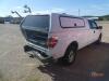 2014 Ford F150 4WD Pickup, s/n 1FTVX1EF9EK10086: Ext. Cab 4-door, Camper Shell, Wrecked in Left Rear, 234K mi. (Utility Owned) - 2