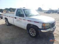 2006 GMC Sierra 1500 Pickup, s/n 1GTEC14V46E143070: 2wd, Reg Cab, 4.8L Gas Eng., Auto, LWB (Owned by MDOT)