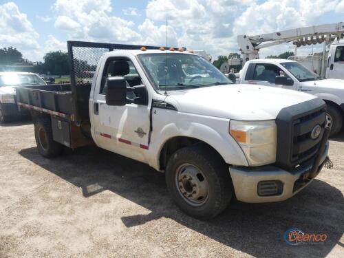 2011 Ford F350 Flatbed Truck, s/n 1FDRF3GT0BEA03165: 6.7L Diesel Eng., Auto, 196K mi. (Utility Owned)