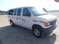 2005 Ford E350 Transport Van, s/n 1FBNE31S05HB29863: 6.8L Gas Eng., Auto, 2 Front Captain Chairs, 3 Bench Seats (Owned by MDOT)