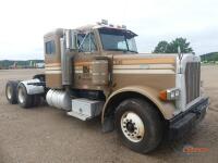 1999 Peterbilt 379 Truck Tractor, s/n 1XP5DR9X8XD461124: T/A, Flat Top Sleeper, Detroit 60 Series Eng., 15-sp.
