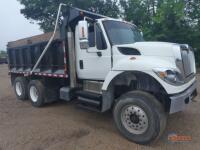 2015 International 7400 Tandem-axle Dump Truck, s/n 3HAWHAZT0FL509812: Fuller 8-sp., 20K Front, 38K Rears, 14' Dump, Elec. Tarp, 116K mi.