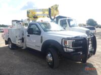 2020 Ford F550 4WD Bucket Truck, s/n 1FDUF5HT7LDA15017: Powerstroke 6.7L Diesel Eng., Auto, Altec AT37G 37' Aerial Lift, Front Winch, Rear Cable Winch, Rear Camera, 191K mi.